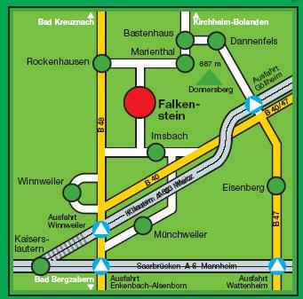 Falkenstein Anfahrt Skizze