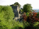 Falkenstein Burgruine abends
