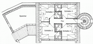 Grundriss Obergeschoss Haus 2
